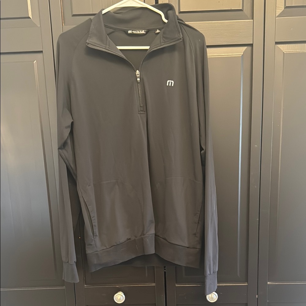 Travis Mathew Black Quarter Zip - Black - EUC Size Med